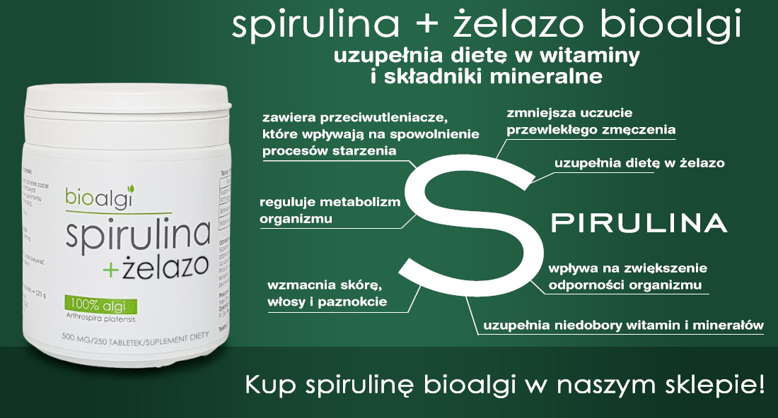Spirulina + żelazo bioalgi