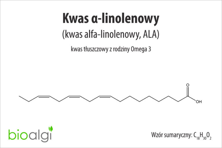 Kwas α-linolenowy (kwas alfa-linolenowy, ALA)