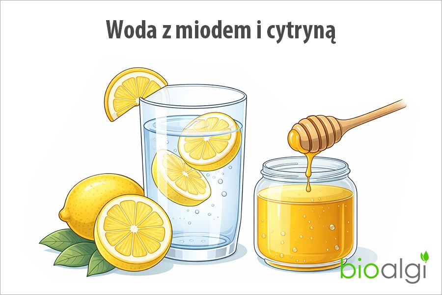 Woda z miodem i cytryną